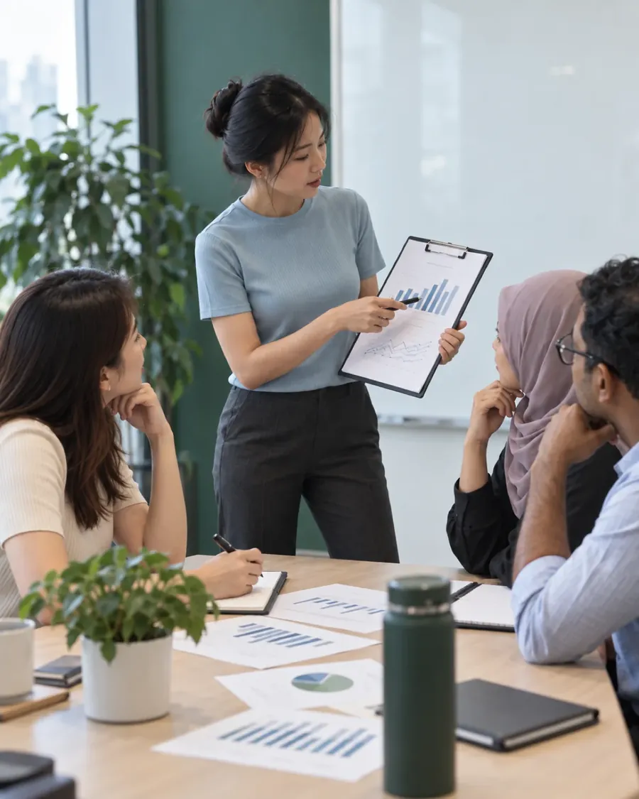 A consultant planning the project
