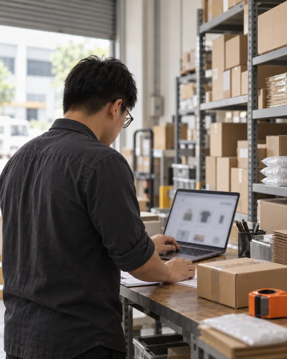 A consultant reviewing an online store migration